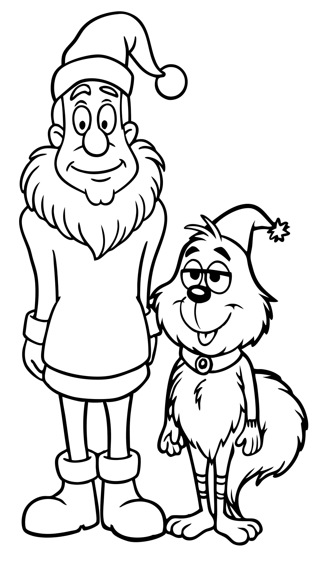 grinch max coloring pages